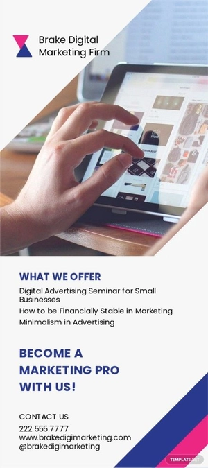 Modern Seminar Rack Card Template