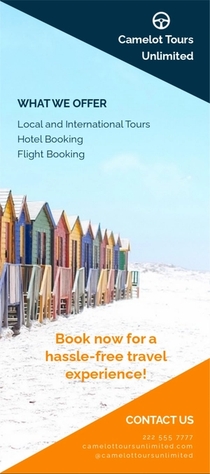 Travel & Tourism Rack Card Template