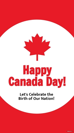 Happy Canada Day Instagram Story Template