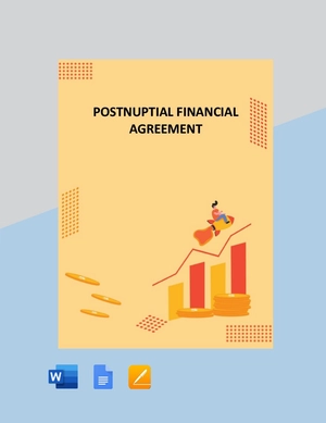 Postnuptial Financial Agreement Template