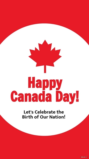 Happy Canada Day Whatsapp Post Template