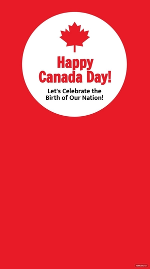 Happy Canada Day Snapchat Geofilter Template