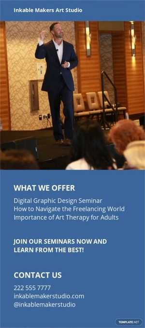 Creative Seminar Rack Card Template