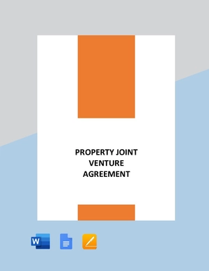 Property Joint Venture Agreement Template