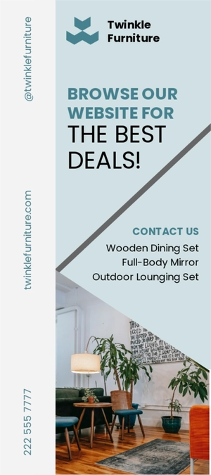 Product Promotion Rack Card Template