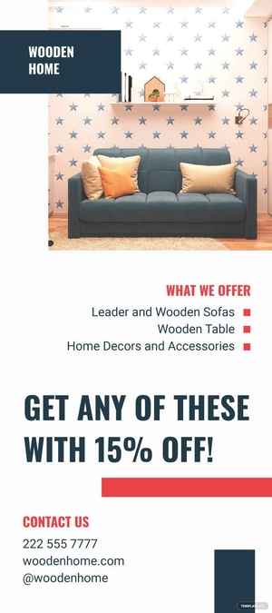 Product Sale Promotion Rack Card Template