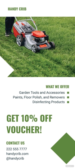Sample Product Sale Rack Card Template