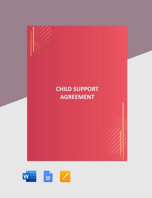 Simple Child Support Agreement Template