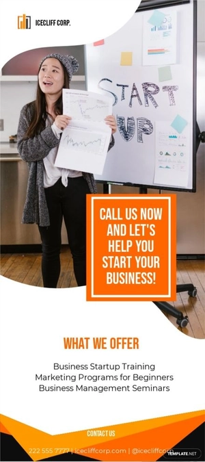 New Startup Rack Card Template