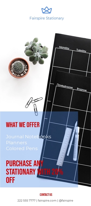 Promotion Rack Card Template