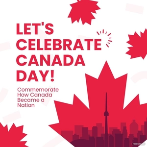 Canada Day Celebration Instagram Post Template