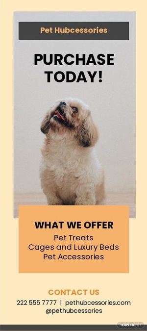 Simple Promotional Rack Card Template