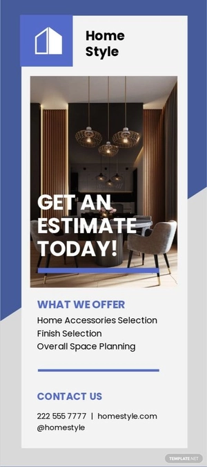 Interior Rack Card Template