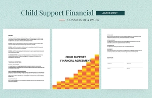 Child Support Financial Agreement Template
