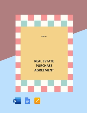 Simple Real Estate Purchase Agreement Template
