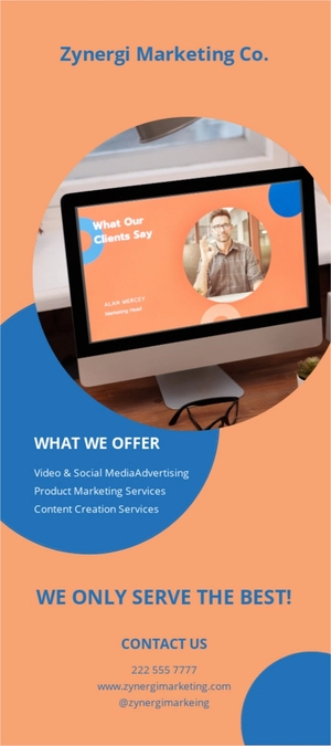 Startup Company Rack Card Template