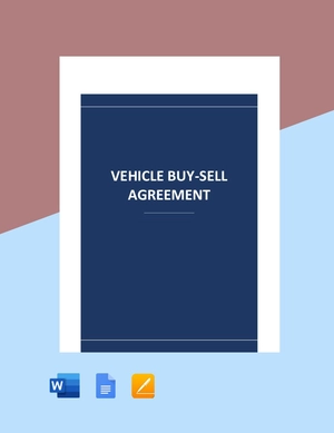 Vehicle Buy Sell Agreement Template Vehicle Buy Sell Agreement Template