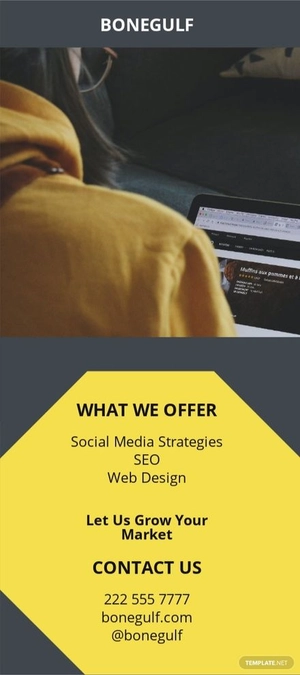 Digital Services Rack Card Template