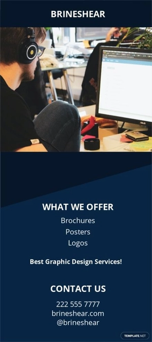 Elegant Digital Rack Card Template