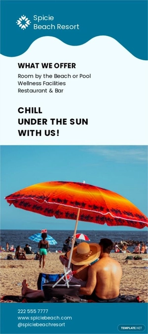 Resort Rack Card Template Resort Rack Card Template