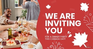 Canada Day Invitation Facebook Post Template