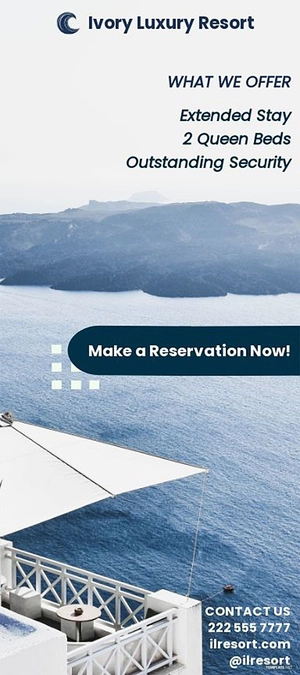 Grand Resort Rack Card Template Grand Resort Rack Card Template