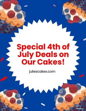 4th Of July Ad Flyer Template