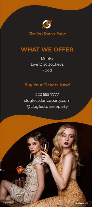 Party Rack Card Template