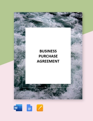 Simple Business Purchase Agreement Template Simple Business Purchase Agreement Template