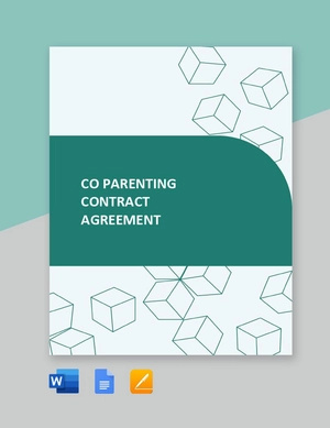 Co Parenting Contract Agreement Template