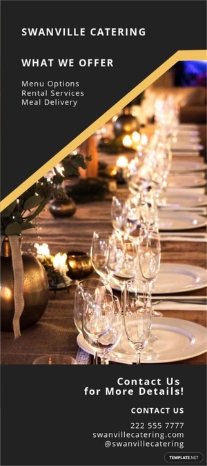 Catering Service Rack Card Template