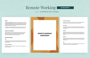 Remote Working Agreement Template Remote Working Agreement Template