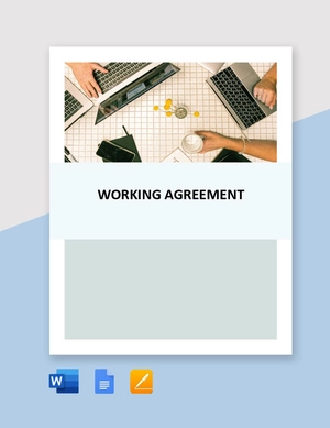 Sample Working Agreement Template