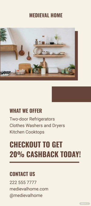Simple Product Sale Rackcard Template