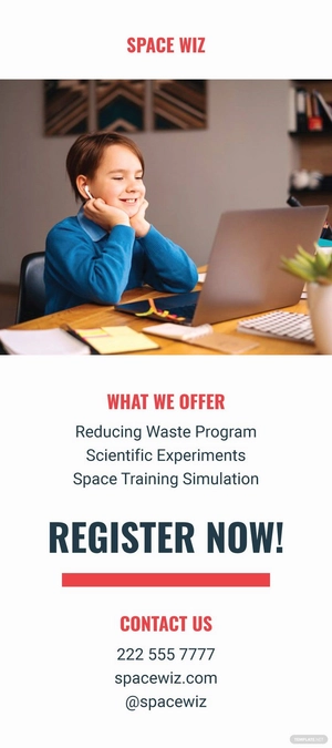 Kids Summer Camp Rack Card Template