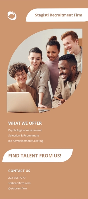 Recruitment Services Rack Card Template