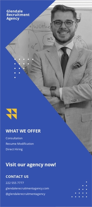 Recruiting Agency Rack Card Template