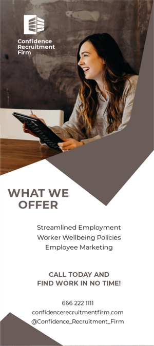 Recruitment Rack Card Template