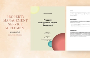 Property Management Service Agreement Template