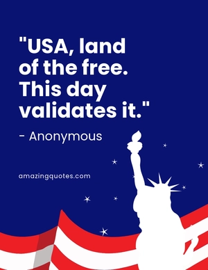 4th Of July Quote Flyer Template