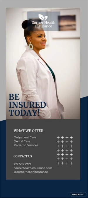 Health Insurance Rack Card Template