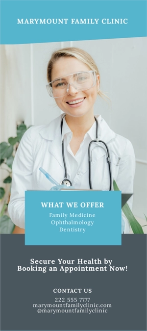Clinic Promotion Rack Card Template