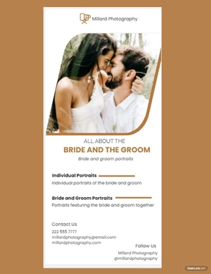 Wedding Photographer DL Card Template