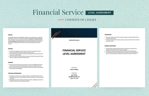 Financial Service Level Agreement Template