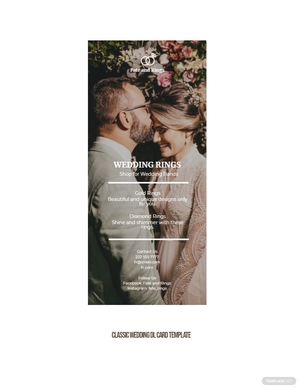 Classic Wedding DL Card Template