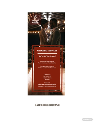 Simple Wedding DL Card Template