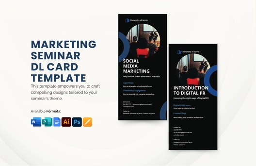 Marketing Seminar DL Card Template