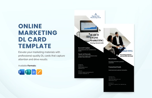 Online Marketing DL Card Template