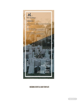 Wedding Event DL Card Template