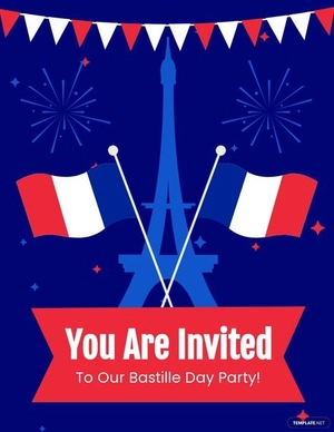 Bastille Day Party Flyer Template